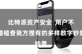 比特派资产安全  用户不错稽查我方捏有的多样数字钞票