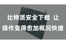 比特派安全下载  让操作变得愈加概况快捷