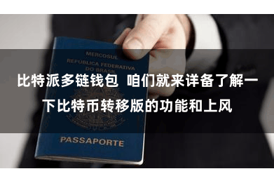比特派多链钱包  咱们就来详备了解一下比特币转移版的功能和上风
